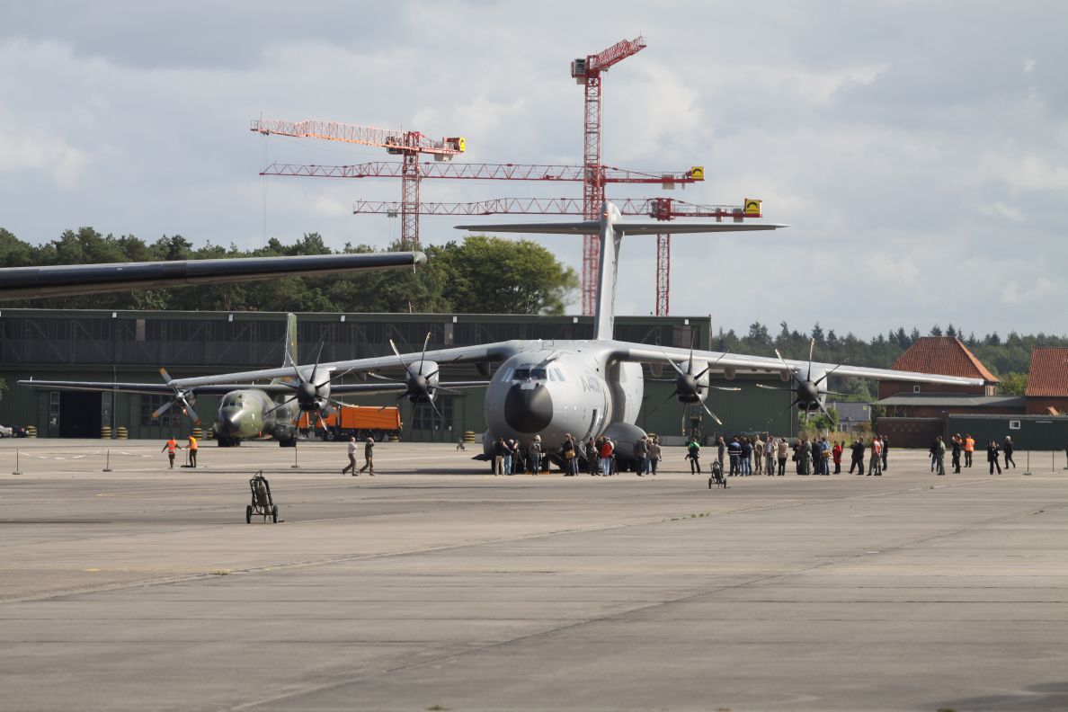 First A400M landing in Wunstorf