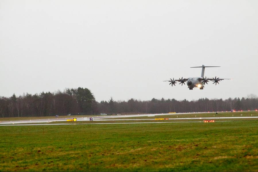 First German A400M landing at Air Transport Wing 62 First German A400M landing at Air Transport Wing 62