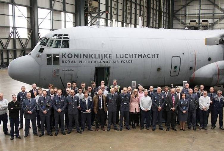 Dutch Hercules in hangar, pictured by Dutch MoD Dutch Hercules in hangar, pictured by Dutch MoD
