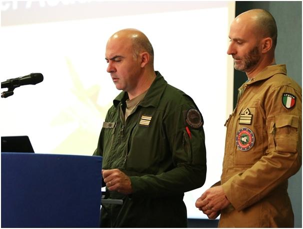 EATC Training and Exercises Branch Head LTC Patrice Longis de Ladoire starting the sessions EATC Training and Exercises Branch Head LTC Patrice Longis de Ladoire starting the sessions