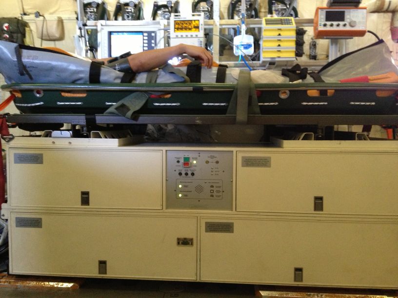 The injured soldier inside the ICU The injured soldier inside the ICU